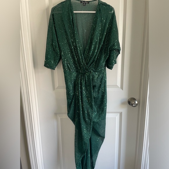 Emerald sequin dress day size med dress - Picture 2 of 6